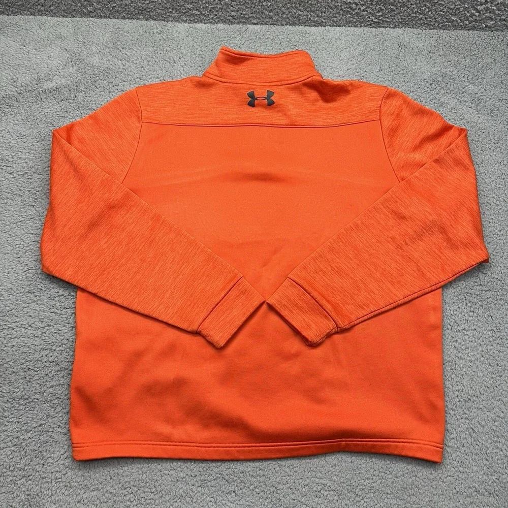 Under Armour 1286334 Mens Large 1/4 Zip Clemson Tigers L/S Fleece Pullover